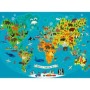 Puzzle Harta Lumii Cu Animale, 150 Piese Ravensburger - 1